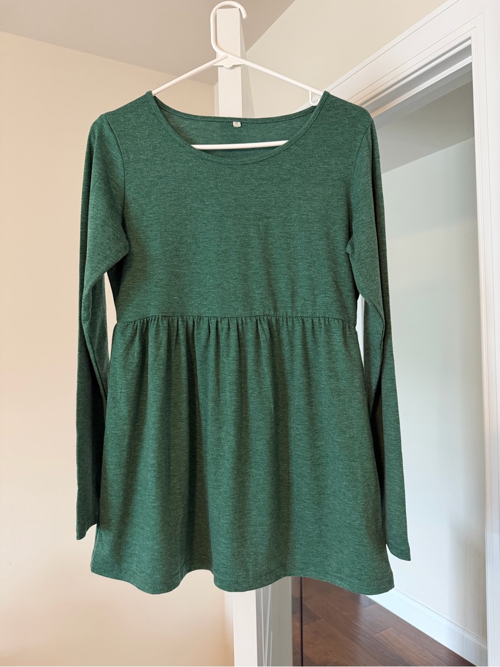 Green Long Sleeve Maternity Top